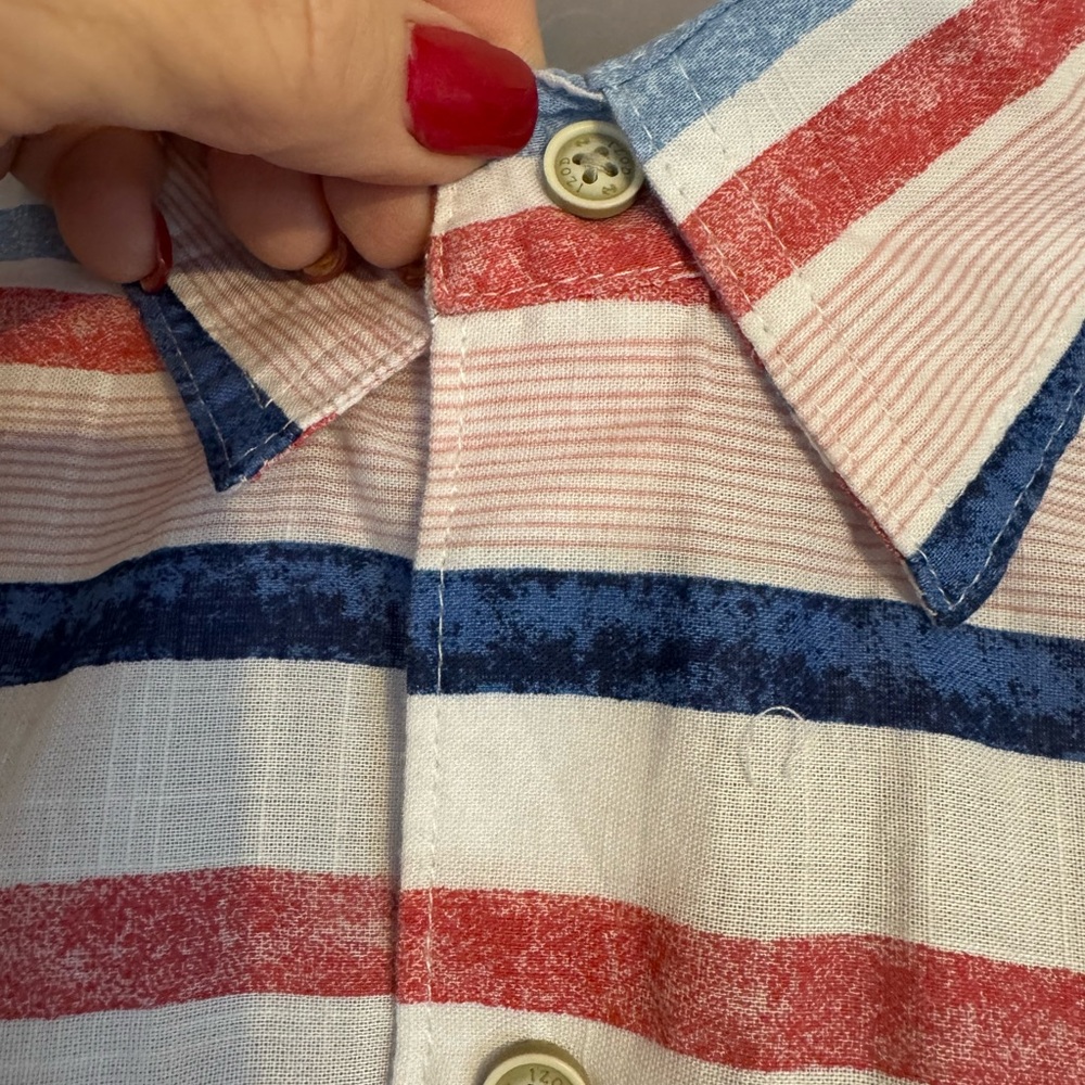 NWT RETAIL:  $60  IZOD   SPRING/SUMMER Button Down Shirt   PLUS: 2X     #I - Picture 5 of 8